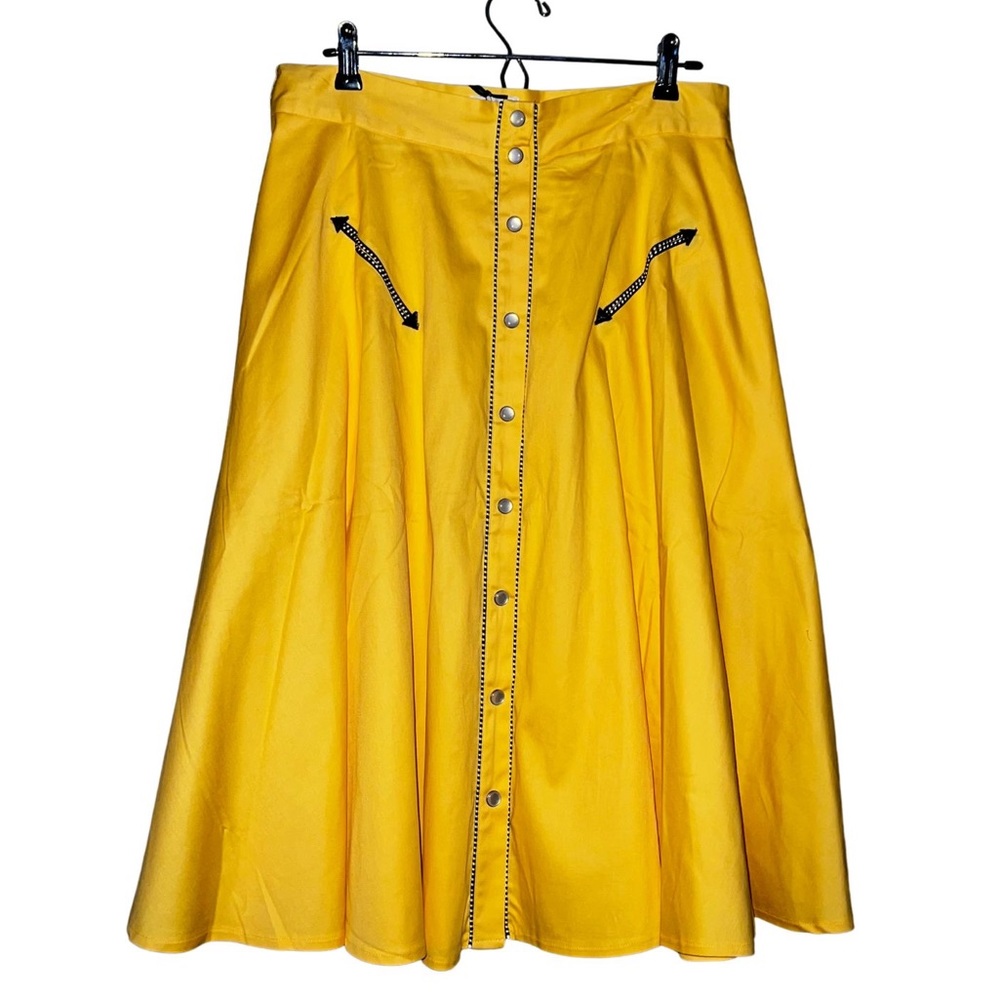Western Style Skirt (Mustard)